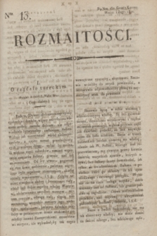 Rozmaitości : do nru 152 Gazety Korresp. Warsz. i Zagr. 1821, Ner 13