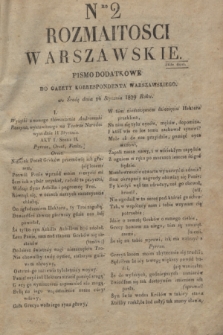 Rozmaitości Warszawskie : pismo dodatkowe do Gazety Korrespondenta Warszawskiego. 1829, Nro 2 (14 stycznia)