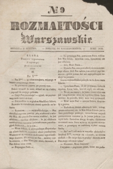 Rozmaitości Warszawskie : dodatek do Korrespondenta. 1836, № 9 (31 stycznia)