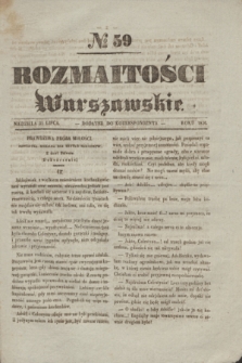 Rozmaitości Warszawskie : dodatek do Korrespondenta. 1836, № 59 (31 lipca)