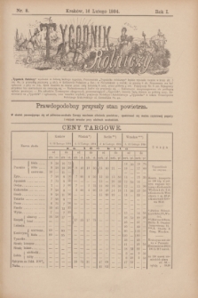 Tygodnik Rolniczy. R.1, nr 8 (16 lutego 1884)