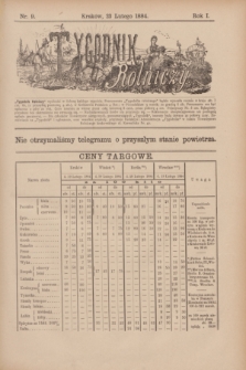 Tygodnik Rolniczy. R.1, nr 9 (23 lutego 1884)