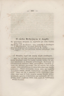 Przegląd Poznański : pismo miesięczne. T.2, [Poszyt 6] ([czerwiec] 1845)