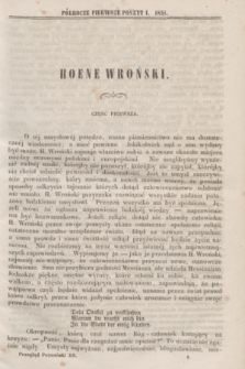 Przegląd Poznański : pismo sześciotygodniowe. T.12, Poszyt 1 (półrocze pierwsze 1851)