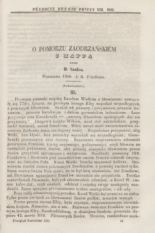 Przegląd Poznański : pismo sześciotygodniowe. T.13, Poszyt 8 (półrocze drugie 1851)