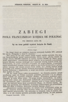Przegląd Poznański : pismo sześciotygodniowe. T.18, Poszyt 4 (półrocze pierwsze 1854)