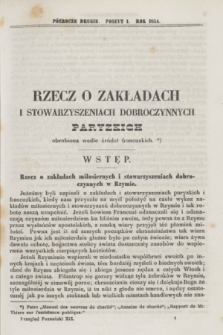 Przegląd Poznański : pismo sześciotygodniowe. T.19, Poszyt 1 [i.e.1/2] (półrocze drugie 1854)