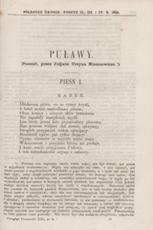 Przegląd Poznański : pismo sześciotygodniowe. T.21, Poszyt 2-4 (półrocze drugie 1855) + wkładka