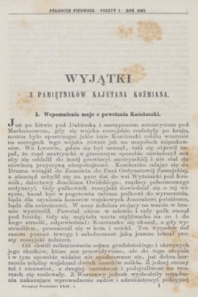 Przegląd Poznański : pismo sześciotygodniowe. T.23, Poszyt 1 (półrocze pierwsze 1857)