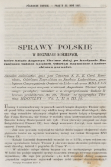 Przegląd Poznański : pismo sześciotygodniowe. T.24, Poszyt 3 (półrocze drugie 1857)