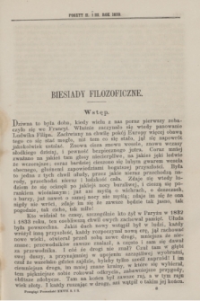 Przegląd Poznański : pismo sześciotygodniowe. T.27, Poszyt 2/3 ([półrocze pierwsze] 1859) + wkładka