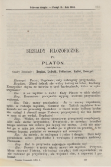 Przegląd Poznański : pismo sześciotygodniowe. T.30, Poszyt 2 (półrocze drugie 1860)