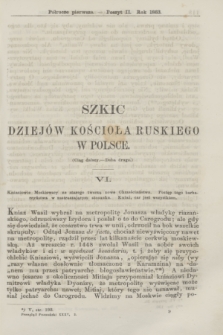 Przegląd Poznański : pismo sześciotygodniowe. T.35, Poszyt 2 (półrocze pierwsze 1863)