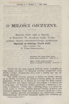 Przegląd Poznański : pismo sześciotygodniowe. T.37, Poszyt 1 (półrocze pierwsze 1864)