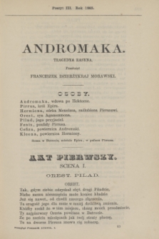 Przegląd Poznański : pismo sześciotygodniowe. T.38, Poszyt 3 (półrocze pierwsze 1865)