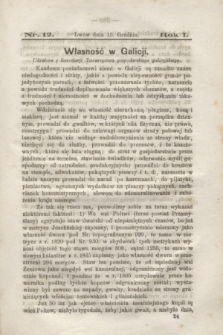 Rolnik : czasopismo rolniczo-przemysłowo-handlowe : organ urzędowy c. k. Towarzystwa gospodarskiego galicyjskiego. R.1, [T.1], Nr. 12 (15 grudnia 1867)