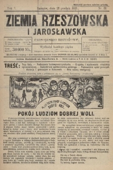 Ziemia Rzeszowska i Jarosławska : czasopismo narodowe. 1923, nr 51