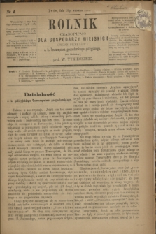 Rolnik : czasopismo dla gospodarzy wiejskich : organ urzędowy c. k. Towarzystwa gospodarskiego galicyjskiego. R.12, T.25, Nr. 4 (10 września 1879)