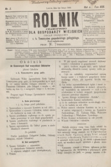 Rolnik : czasopismo dla gospodarzy wiejskich : organ urzędowy c. k. Towarzystwa gospodarskiego galicyjskiego. R.15, T.30, Nr. 3 (3 lutego 1882)