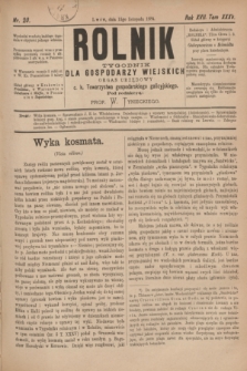Rolnik : tygodnik dla gospodarzy wiejskich : organ urzędowy c. k. Towarzystwa gospodarskiego galicyjskiego. R.17, T.35, Nr. 20 (15 listopada 1884)