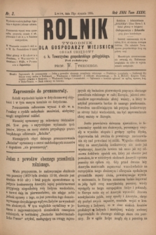 Rolnik : tygodnik dla gospodarzy wiejskich : organ urzędowy c. k. Towarzystwa gospodarskiego galicyjskiego. R.18, T.36, Nr. 3 (17 stycznia 1885)