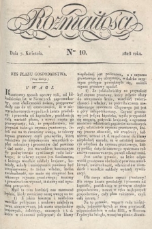 Rozmaitości : pismo dodatkowe do Gazety Lwowskiej. 1828, nr 10