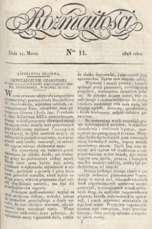 Rozmaitości : pismo dodatkowe do Gazety Lwowskiej. 1828, nr 11