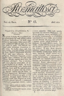 Rozmaitości : pismo dodatkowe do Gazety Lwowskiej. 1828, nr 13