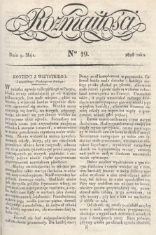 Rozmaitości : pismo dodatkowe do Gazety Lwowskiej. 1828, nr 19