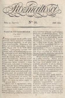 Rozmaitości : pismo dodatkowe do Gazety Lwowskiej. 1828, nr 26