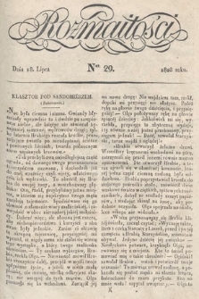 Rozmaitości : pismo dodatkowe do Gazety Lwowskiej. 1828, nr 29
