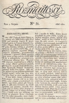 Rozmaitości : pismo dodatkowe do Gazety Lwowskiej. 1828, nr 31