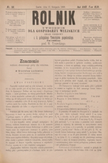 Rolnik : tygodnik dla gospodarzy wiejskich : organ urzędowy c. k. galicyjskiego Towarzystwa gospodarskiego. R.23, T.46, Nr. 20 (15 listopada 1890)