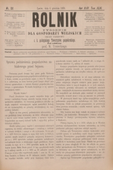 Rolnik : tygodnik dla gospodarzy wiejskich : organ urzędowy c. k. galicyjskiego Towarzystwa gospodarskiego. R.23, T.46, Nr. 23 (6 grudnia 1890)