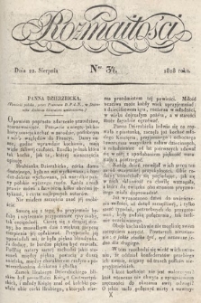 Rozmaitości : pismo dodatkowe do Gazety Lwowskiej. 1828, nr 34