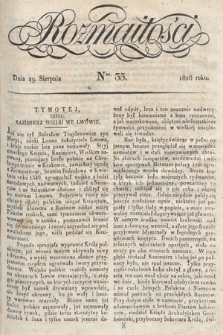 Rozmaitości : pismo dodatkowe do Gazety Lwowskiej. 1828, nr 35