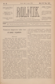 Rolnik : organ urzędowy c. k. galicyjskiego Towarzystwa gospodarskiego. R.25, T.49, Nr. 10 (5 marca 1892)