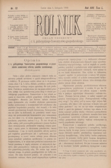 Rolnik : organ urzędowy c. k. galicyjskiego Towarzystwa gospodarskiego. R.25, T.50, Nr. 19 (5 listopada 1892)