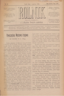 Rolnik : organ urzędowy c. k. galicyjskiego Towarzystwa gospodarskiego. R.27, T.53, Nr. 23 (9 czerwca 1894)