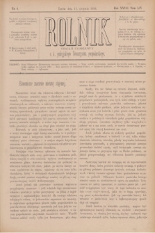 Rolnik : organ urzędowy c. k. galicyjskiego Towarzystwa gospodarskiego. R.27, T.54, Nr. 6 (11 sierpnia 1894)