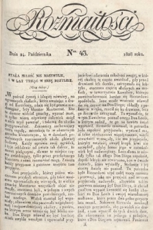 Rozmaitości : pismo dodatkowe do Gazety Lwowskiej. 1828, nr 43