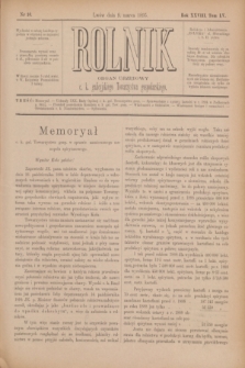 Rolnik : organ urzędowy c. k. galicyjskiego Towarzystwa gospodarskiego. R.28, T.55, Nr. 10 (9 marca 1895)