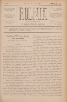 Rolnik : organ urzędowy c. k. galicyjskiego Towarzystwa gospodarskiego. R.28, T.55, Nr. 14 (6 kwietnia 1895)