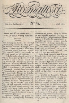 Rozmaitości : pismo dodatkowe do Gazety Lwowskiej. 1828, nr 44