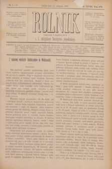 Rolnik : organ urzędowy c. k. galicyjskiego Towarzystwa gospodarskiego. R.28, T.56, Nr. 7/8 (24 sierpnia 1895)