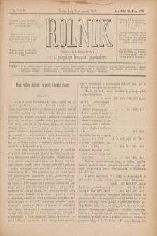 Rolnik : organ urzędowy c. k. galicyjskiego Towarzystwa gospodarskiego. R.28, T.56, Nr. 9/10 (7 września 1895)