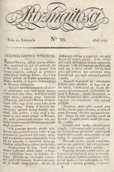 Rozmaitości : pismo dodatkowe do Gazety Lwowskiej. 1828, nr 46
