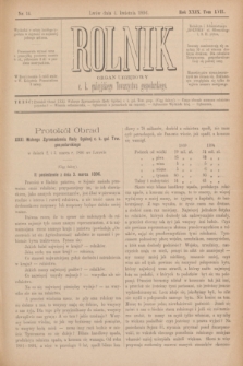 Rolnik : organ urzędowy c. k. galicyjskiego Towarzystwa gospodarskiego. R.29, T.57, Nr. 14 (4 kwietnia 1896)
