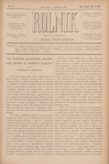 Rolnik : organ urzędowy c. k. galicyjskiego Towarzystwa gospodarskiego. R.29, T.58, Nr. 10 (5 września 1896)