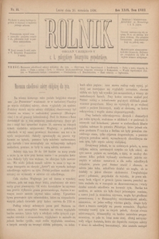 Rolnik : organ urzędowy c. k. galicyjskiego Towarzystwa gospodarskiego. R.29, T.58, Nr. 13 (26 września 1896)